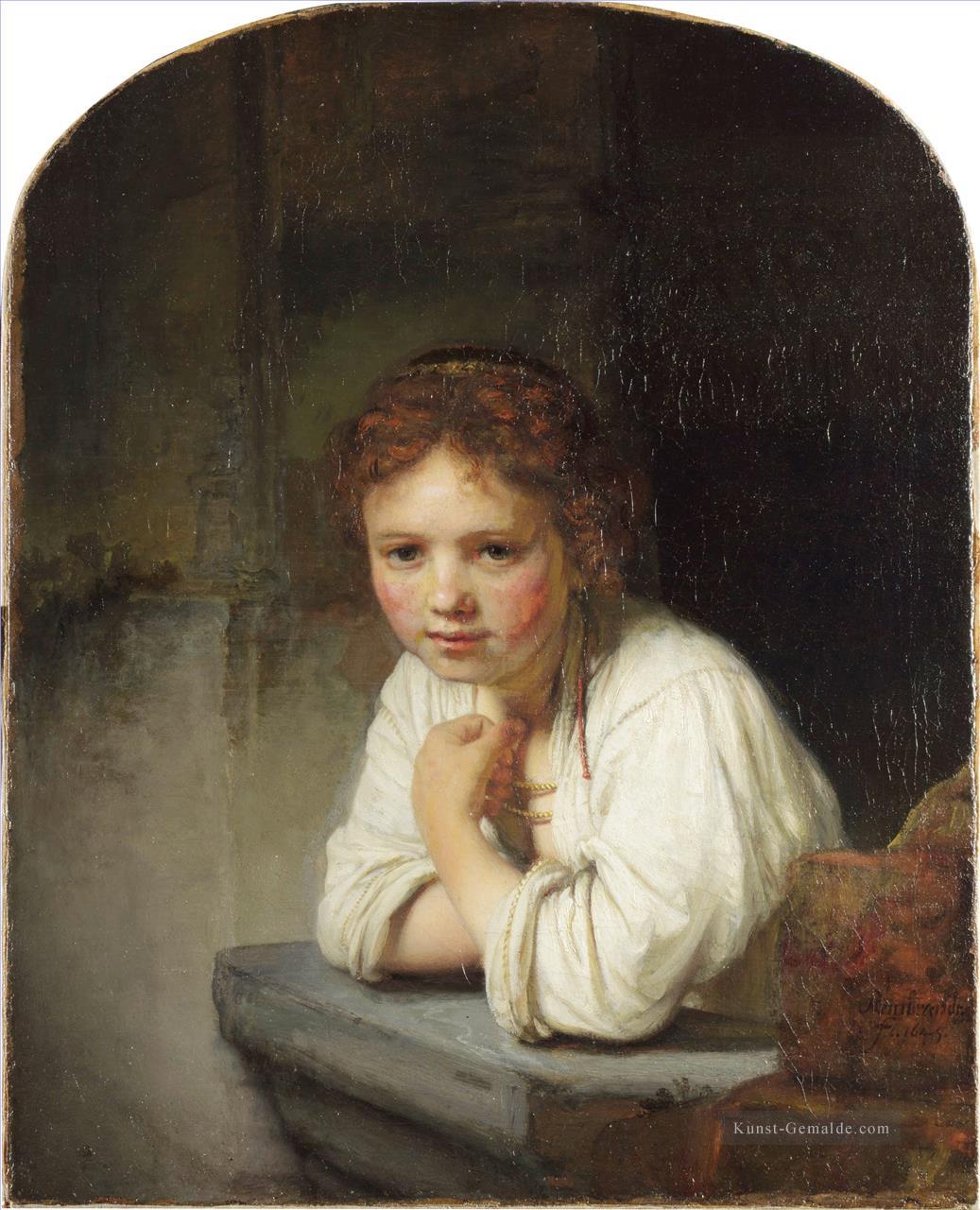 Mädchen Porträt Rembrandt Ölgemälde